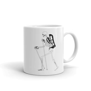 El Senderista (Hiker) Skeleton Mug