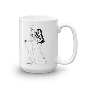 El Senderista (Hiker) Skeleton Mug