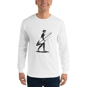 El Surfista B&W Plain Men's Long Sleeve T-Shirt