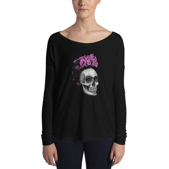 Frida Skull Women's Long Sleeve Tee