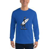 El Surfista B&W Plain Men's Long Sleeve T-Shirt