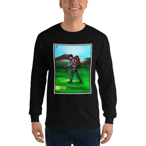 El Senderista (Hiker) Loteria Men's Long Sleeve T-Shirt