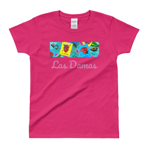 Las Damas Loteria Crop All-Over Women's T-shirt