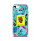 Las Damas Corazon Loteria All-Over iPhone Case