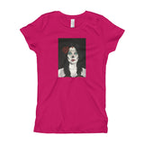 Catrina Dia de los Muertos (Day of the Dead) girl's Rasberry pink t-shirt  by Pilar Grother