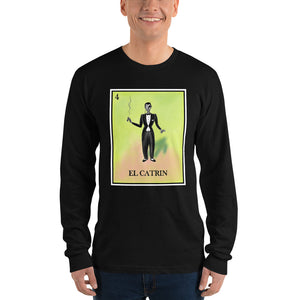 El Catrin Loteria Men's Long Sleeve T-shirt
