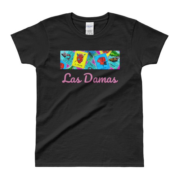 Las Damas Loteria Crop All-Over Women's T-shirt