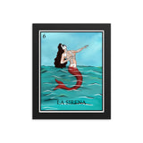 La Sirena Loteria Framed photo paper poster