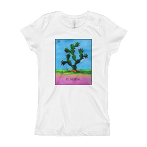 El Nopal Loteria Girl's T-Shirt