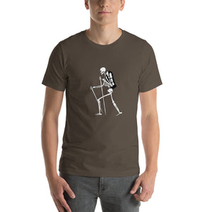 El Senderista (Hiker) Skeleton Men's T-shirt