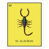 El Alacran Loteria Stickers