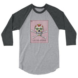 La Calavera Loteria Women's 3/4 sleeve baseball shirt