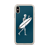 El Surfista Skeleton Shaka iPhone Case