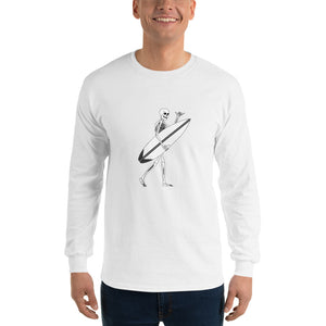El Surfista Skeleton Shaka Men's Long Sleeve T-Shirt