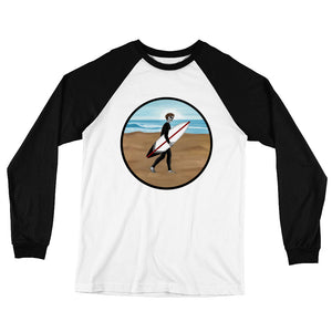 El Surfista Circle Men's Long Sleeve Baseball T-Shirt