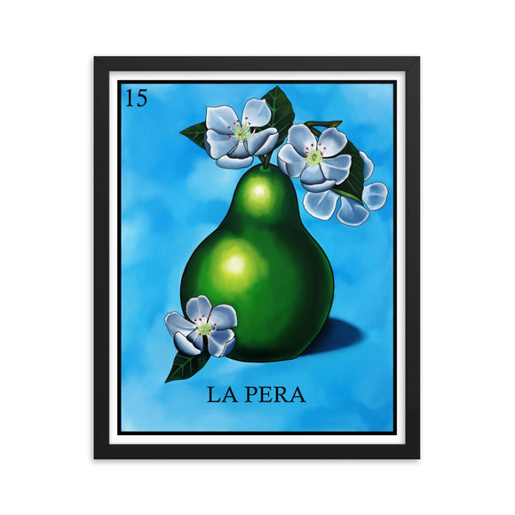 La Pera Loteria Framed photo paper poster