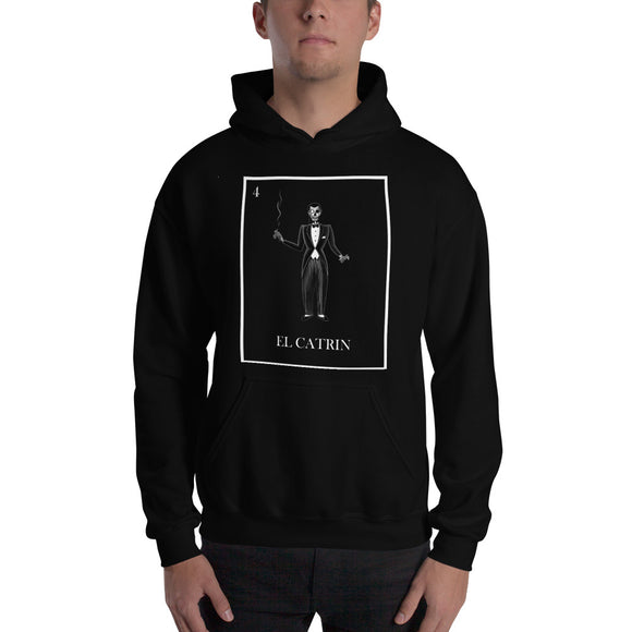 El Catrin Black and white pilar grother loteria hoodie